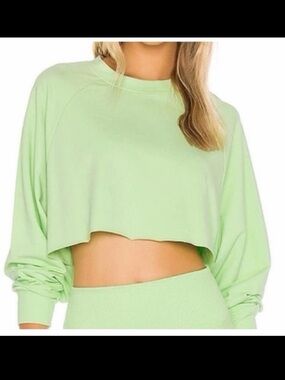 Alo Yoga Double Take Pullover Green